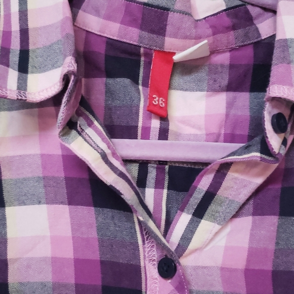 Soft Purple Flannel Button Up - Picture 2 of 5